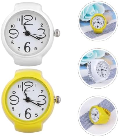 WOONEKY 2pcs Stylish Vintage Ring Watch for Men and Women with Quartz Glass and Stainless Steel, Featuring Precise Timekeeping, for Formal Events and Casual Outings — view 6