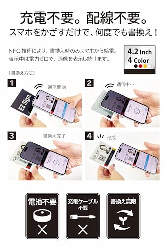 Santek EZ Sign 4.2インチ NFC 電子ペーパーディスプレイ