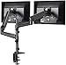 Produktbild HUANUO 13"-32" Zoll Monitor Halterung 2 Monitore Höhenverstellbar, Gasdruckfeder Arm 360° Drehbar für LED LCD Bildschirme, 2 Montageoptionen, VESA 75/100