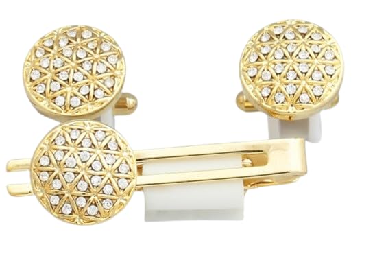 cufflinks Men Jewellery Cufflink Set Diamonds Crystals Tie pin for Men in a Gift Box-picture-43