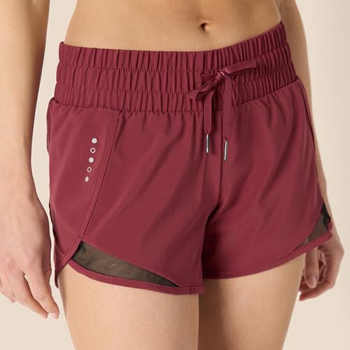 Amazon Essentials Women's Regular-Fit Athletic Ruched Waistband Woven Running Short - Image 5