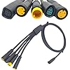 Electric Bike Connector 1T4 Extend Cable 120Cm 8Pin Connect E-bike Throttle/Brake/Display/Controller Motor For Bafang Middrive Motors M225 M325 M625 G341 G321 S307 C101 1T4