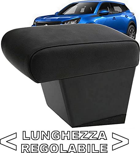 Bracciolo Per Peugeot 2008 (dal 2020) - Regolabile In Lunghezza Con Portaoggetti, Montaggio Originale Senza Viti - Foto 5