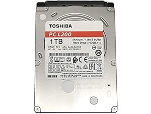 Toshiba L200 1TB Slim 2.5 Inch SATA Internal Hard Drive for Laptop PC with Speed Upto 6Gb/s