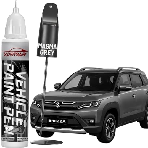 Image of XDOTOAR Magma Grey (Z7Q) Touch Up Paint Compatible with Maruti Suzuki Brezza | Exact Match 2-in-1 Car Scratch Repair Paint Pen | Chip & Nick Repair | Quick Dry Automotive Paint | Includes 1 Disposable Micro Applicator | 18ml