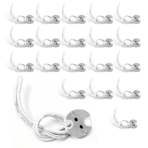 Douille GU5.3 MR16 Céramique, Base avec 12CM/120MM Câbles en Silicone de Qualité...