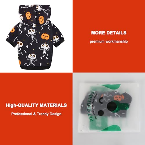 Sudadera con capucha Halloween para perro grande miniatura 5