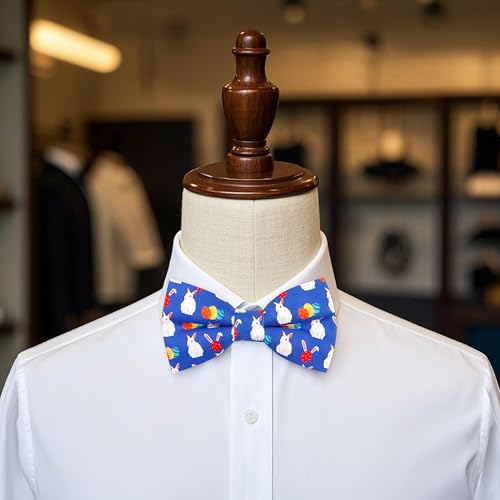Image of OCIA Cute Pattern Pre-tied Bow Tie Adjustable Bowties for Adult & Children