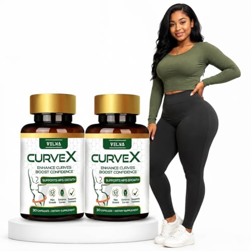 Image of Velna curvex ayurvedic herbal capsules for hips growth (Pack Of 2)