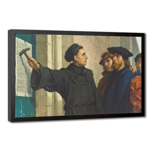 Impression sur toile Martin Luther décoration de la Réforme cadre à suspendre 61 x 91,4 cm