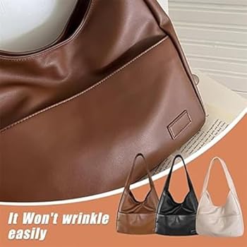 Générique Ooomay Bag, Ooomay Maya Bag, 𝐎𝐨𝐦𝐚𝐲 𝐓𝐨𝐭𝐞 𝐁𝐚𝐠, Large Capacity Soft Vegan Leather Tote Bags For Women (Light Red