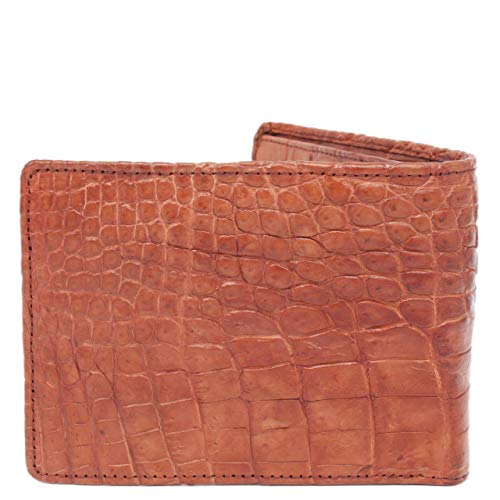 Double Side Genuine Alligator, Crocodile Leather Skin Men's Bifold Wallet3