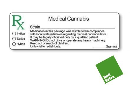 Roll extra 200 etichette mediche RX - Etichette
