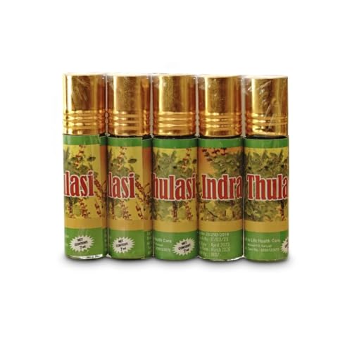 Image of online Holy Basil Essential Oil, Thulasi Oil 7Ml, Bashpika Thulasi, Pure And Natural Pack Of 2