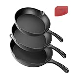 1️⃣ Designed for Real Home Kitchens Built for everyday family cooking—not commercial overkill. This 3-piece cast iron skillet set is ideal for home cooks, apartment kitchens, and beginners who want reliable performance without handling ultra-heavy re...
