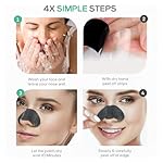 LivaClean (102 Strips Charcoal Blackhead Remover Pore Strips for Face Nose Pores, Blackheads Removal, Blackheads Removers, Blackhead Remover Strip - Image 4