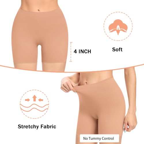Image of Womens Seamless Shaping Boyshorts Panties Tummy Control Underwear Slimming Shapewear Slip Shorts