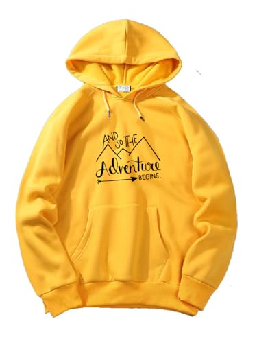 Image of The SV Style Random Print Graphic Print Pullover Hoodie, Black, Long Sleeve with Kangaroo Pocket 320 GSM Fleece Inside