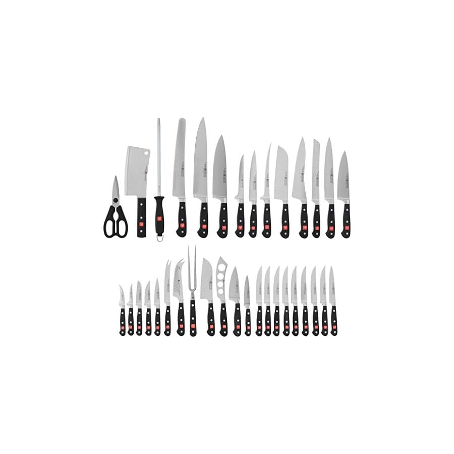 Wusthof-Classic-Thirty-Six-Piece-Block-Set-One-Size-Black-Stainless-Steel Wusthof Classic Thirty-Six Piece Block Set, One Size, Black, Stainless Steel