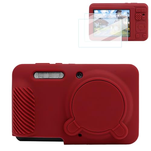 Rieibi Kodak PIXPRO FZ55�p�V���R���P�[�X�AKodak PIXPRO FZ55�J�����P�[�X�p�A�N�Z�T���[ �X�N���[���v���e�N�^�[2���t���APIXPRO FZ55�J�����p���O���\�ȃ����Y�J�o�[, �o�[�K���f�B, �J�����P�[�X