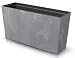 Produktbild Blumenkasten Blumenkübel Blumentopf Pflanzkasten Balkonkasten Beton Optik Pflanzgefäß Middle 77cm x 41cm mit Pflanzeinsatz (Dunkelgrau Beton)