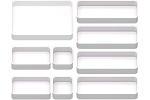 9 Pcs 1 Inch Drawer Organizer Trays Set. Plastic Drawer Organizers. Stackable Drawers