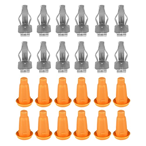 CULMKARI 12 Front Door Panel Frame Plugs & Door Panel Clips Repair Kit for 1964-1972 Chevy Chevelle 1967-1981 Pontiac Firebird 1967-1972 Oldsmobile Cutlass 1973-1975 Buick Apollo # 4853962 4500027