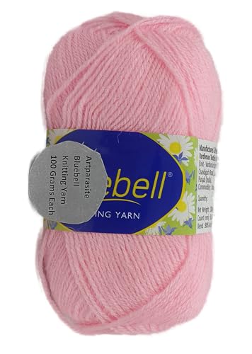 Image of 1 Pieces Blue Bell Wool, 100 gm Each Thick Yarn Best Used with Knitting Crochet Needles Wool Yarn for Knitting Needle Acrylic Thread Knitting Yarn (Baby Pink)