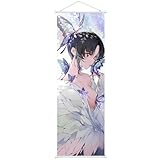 Sonsoke Kochou Shinobu Spiel Figur Wandkunst Poster Wand hängende Scroll Poster Leinwand Kunst Wandrahmen Schlafzimmer Dekor 75x25cm (Kochou Shinobu 5)