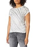  Tom Tailor 1025275 Fabric Mix Camiseta, 10315 Whisper White-Juego de Mesa [Importado de Alemania], M para Mujer