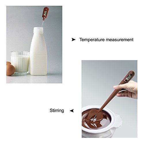 BOHK Food Grade Silicone Nylon Spatula Digital Thermometer Scraper for Chocolate Jams Food Cooking Baking BBQ - Thumbnail 3