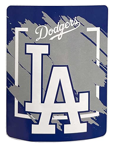NORTHWEST ENTERPRISES MLB 46x60 Dimensional Design Micro Raschel Throw Blanket (Los Angeles Dodgers)