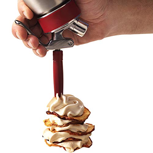 Chef-Master Whipped Cream Chargers, Nitrous Oxide Whipped Cream Cartridge Pack Of 24, Whip Cream Dispensers Chargers, Made In Europe #TOP3