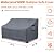 Dalema Outdoor 3-Seater Loveseat Cover,600D Heavy Duty 100% Waterproof Patio Sofa Cover,Furniture Covers for Sofa and Loveseat,85W x 38.5D x 35H Inches,Grey.