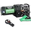 TYT 3000 lb ATV Winch, 12V DC Electric Winch with Wireless Remote and Wired Switch, 1/5"x 32FT Synthetic Winch Rope with Fairlead and Winch Mounting Plate