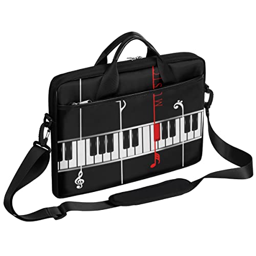 Maletín de lona para portátil GIGIJY con diseño de piano el regalo musical para niños y adultos