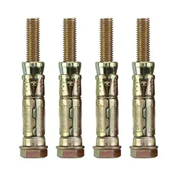 DB Tek Brass Coated Heavy Duty fixing anchor bolt - Wall Fasteners 4pcs (10mm)