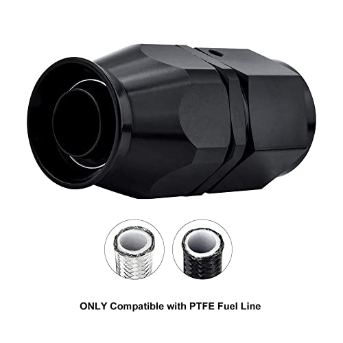 EVIL ENERGY 8AN PTFE Hose End Fitting Straight Black for PTFE Hose Only 4PCS by EVIL ENERGY - Image 5