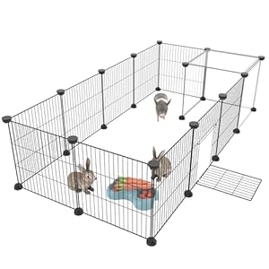 HOMIDEC Rabbit Run,Puppy Pen with D...