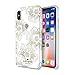 kate spade new york Reverse Hollyhock Case for iPhone X/XS - Defensive Hardshell with White Bumper