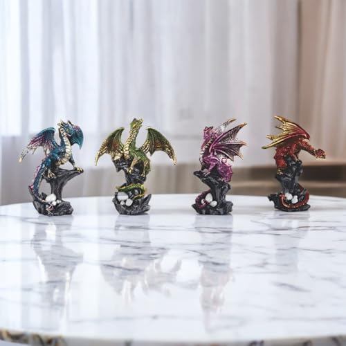 Figurines de dragon ICE ARMOR d'excellence, statues de collection de 10,2 cm de hauteur