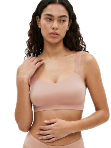 Image of Enamor Bamboo Cotton IB06, Women's Pop-on Bra - 3X Softer, 4X More Absorbent & Antimicrobial, Non-Padded, Wirefree, High Coverage