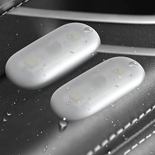 Luz de noche portátil LED táctil pack de 2 lámparas de inspección para coche blanco 2