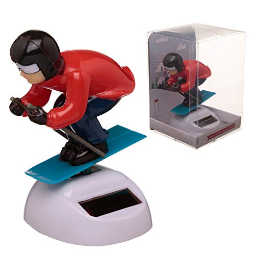 Puckator Solar Pal Dancing Toy - Skier - Fun Novelty Windowsill Decor