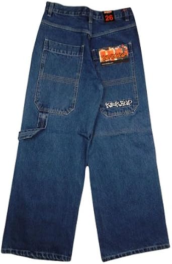 Boys Kickflip Denim Jeans Skater Baggy 