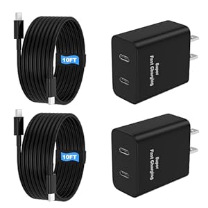 45W 2Pack Super Fast Charger USB C ...