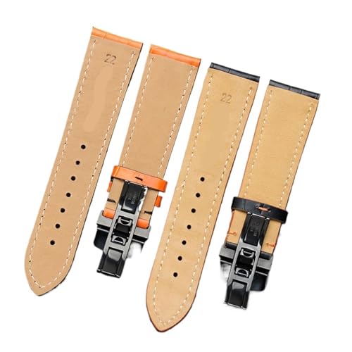 Bracelet montre cuir véritable 22mm pour MIDO Helmsman M005
