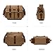 Kattee Leather Canvas Camera Bags for Men Vintage DSLR SLR Messenger Shoulder Bags Khaki