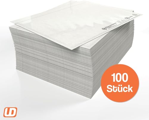 Lieferscheintaschen selbstklebend C6 - Transparente Versandtaschen 100 Stück - Dokumententasche für DIN A5, A6 Rechnung, Retourenschein, Lieferscheine, Versand & Co. - 17,5 x 13 cm