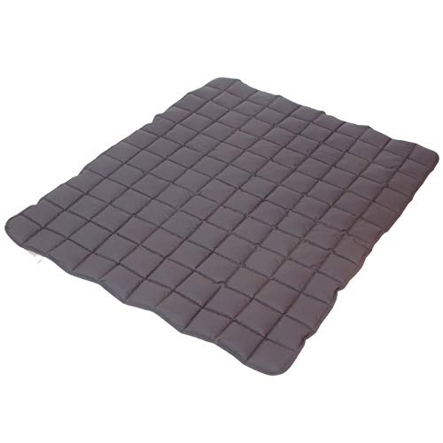 paw & pillow® Hundematte Outdoor & Indoor [Kratz- & Bissfest] - Hunde Reisebett waschbar - Hunde Outdoor Decke - Hunde Matte für Auto, Indoor & Outdoor - Hellgrau Größe XXL - Made in Germany
